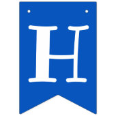 Bannière À Fanions Enfants requin bleu Fintastic Anniversaire (Deuxième drapeau)