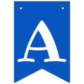 Bannière À Fanions Enfants requin bleu Fintastic Anniversaire (Troisième drapeau)