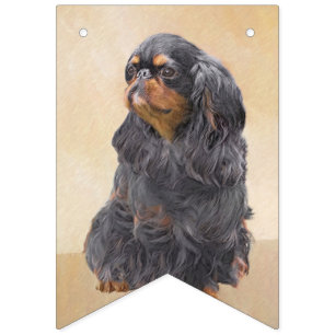 Bannière À Fanions English Toy Spaniel Peinture Animal Art original