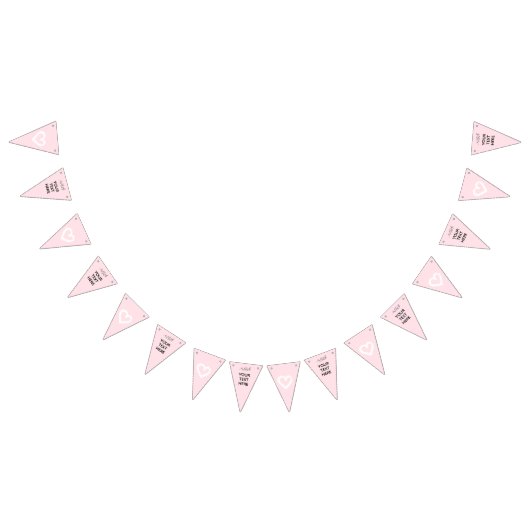 Bannière À Fanions Enterrement de vie de jeune fille Pink Hearts girl (Tout)