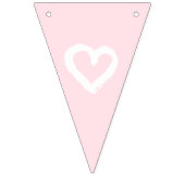 Bannière À Fanions Enterrement de vie de jeune fille Pink Hearts girl (Premier drapeau)