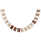 Bannière À Fanions ENTRER LE NOYAU : DATE PERSONNALISÉE Mariage rusti (Tout)