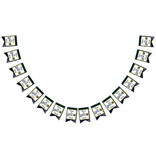 Bannière À Fanions Épouse Discothèque Retro Personnalisée Bachelorett (Tout)