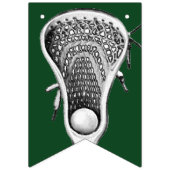 Bannière À Fanions Équipe de crosse Green (Deuxième drapeau)