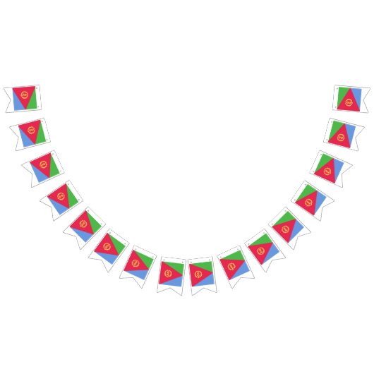 Bannière À Fanions Eritrea Flag Emblem (Tout)