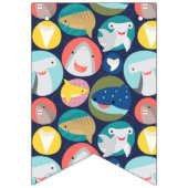 Bannière À Fanions Espèces de requins mignons (Premier drapeau)