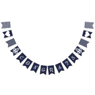 Bannière À Fanions Étamine nautique de Congrats