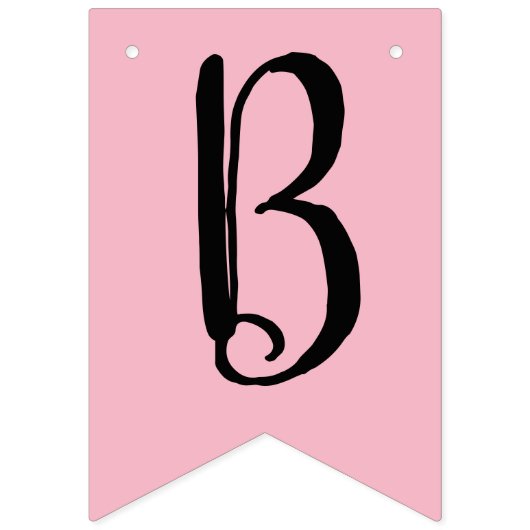 Bannière À Fanions Étamine personnalisée de baby shower (Premier drapeau)