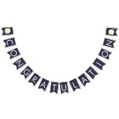 Bannière À Fanions ÉTAMINE rose de noce d'ivoire floral de bleu (Tout)