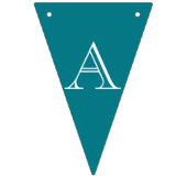 Bannière À Fanions Étamine turquoise rose pourpre d'Eiffel de joyeux (Troisième drapeau)