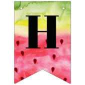 Bannière À Fanions Eté douce pastèque Anniversaire 3 Photo (Deuxième drapeau)