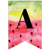 Bannière À Fanions Eté douce pastèque Anniversaire 3 Photo (Troisième drapeau)