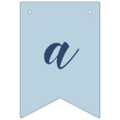 Bannière À Fanions Étoile de David | Cute Blue et Gold Happy Hanoukka (Troisième drapeau)