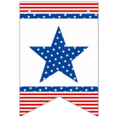 Bannière À Fanions Étoile Rouge Blanc Bleu Bleu Toute célébration (Premier drapeau)