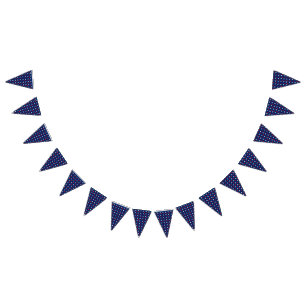 Bannière À Fanions Étoiles rouges blanches et bleues