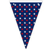 Bannière À Fanions Étoiles rouges blanches et bleues (Premier drapeau)