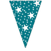 Bannière À Fanions Étoiles sans couture motif blanc + votre backgr. & (Troisième drapeau)