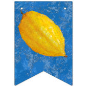 Bannière À Fanions Etrogs pour Sukkot (Troisième drapeau)