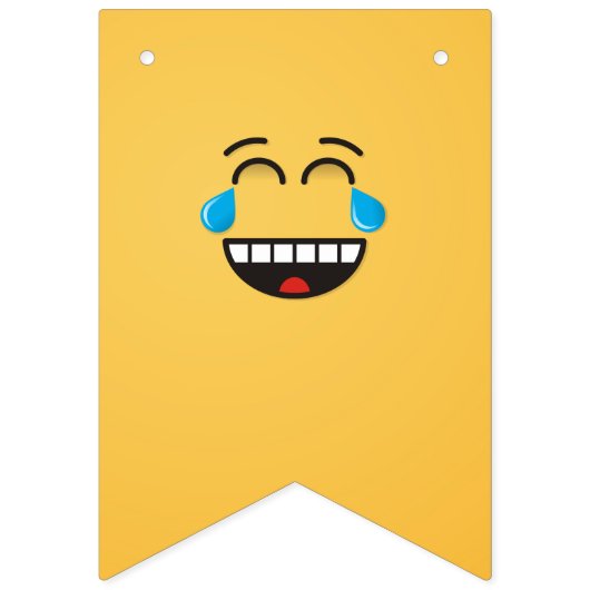 Bannière À Fanions Face avec des larmes de joie (Premier drapeau)