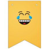 Bannière À Fanions Face avec des larmes de joie (Troisième drapeau)