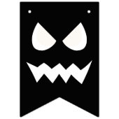 Bannière À Fanions Face de fantôme du Citrouille d'Halloween (Premier drapeau)