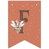 Bannière À Fanions Fairy First Woodland Animaux Champignons 1er anniv (Premier drapeau)