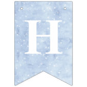 Bannière À Fanions Fairytale Winter Snow Princess Anniversaire | Afr  (Deuxième drapeau)