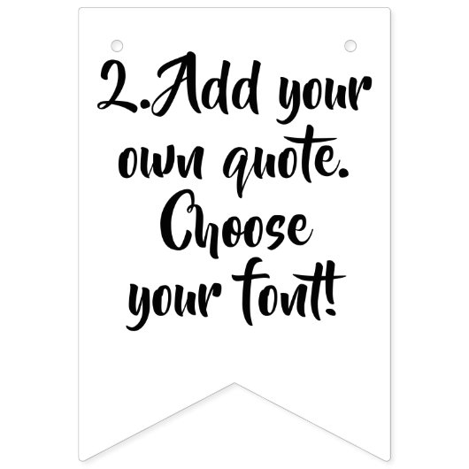 Bannière À Fanions Faites votre propre devis modèle personnalisé (Deuxième drapeau)