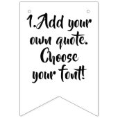 Bannière À Fanions Faites votre propre devis modèle personnalisé (Premier drapeau)