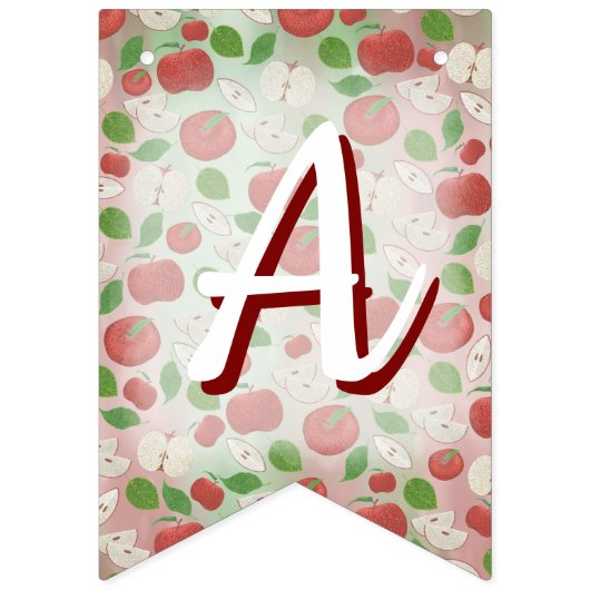 Bannière À Fanions Fall Orchard Apple Harvest Birthday Bunting Banner (Troisième drapeau)