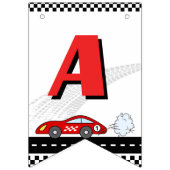 Bannière À Fanions FAST un rouge retro course thème de course automob (Troisième drapeau)