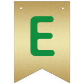 Bannière À Fanions Faux Gold Red Green Joyeux Noël (Deuxième drapeau)