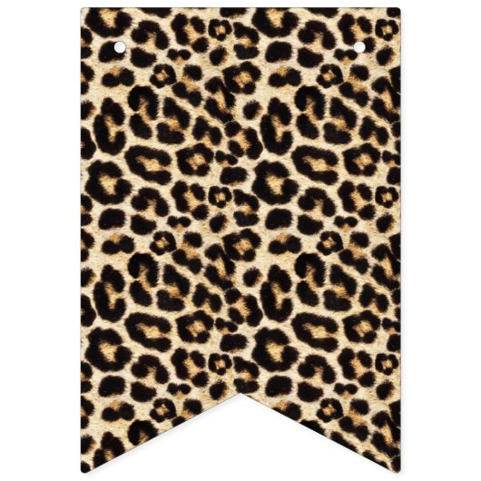 Bannière À Fanions Faux Leopard Fun Fun (Troisième drapeau)