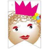 Bannière À Fanions fée blanche dans un conte de fée, fournitures pour (Premier drapeau)