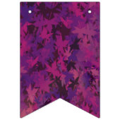 Bannière À Fanions Fée Feuille violette fête d'anniversaire (Premier drapeau)