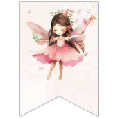 Bannière À Fanions Fée Fille Joyeuses Lettres d'anniversaire Tous les (Premier drapeau)