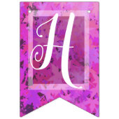 Bannière À Fanions Fée violette et rose (Deuxième drapeau)