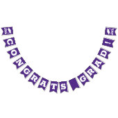 Bannière À Fanions Félicats Grand violet et blanc (Tout)