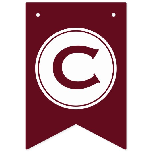 Bannière À Fanions Félicitation ! En Bourgogne d'automne (Premier drapeau)