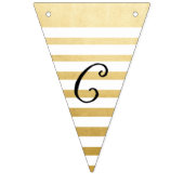 Bannière À Fanions Félicitation ! Huile d'or à lettres main française (Premier drapeau)