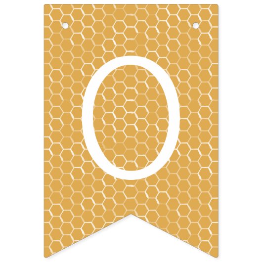 Bannière À Fanions Félicitations à Bee and Honeycomb (Deuxième drapeau)