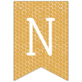 Bannière À Fanions Félicitations à Bee and Honeycomb (Troisième drapeau)