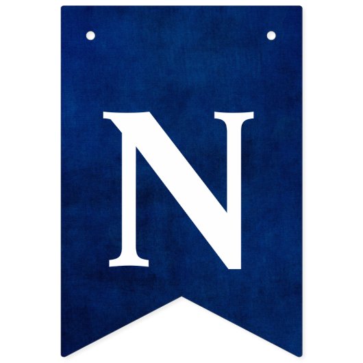 Bannière À Fanions Félicitations à la fin de l'année sur le bleu (Troisième drapeau)