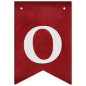 Bannière À Fanions Félicitations à l'obtention du diplôme en rouge (Deuxième drapeau)