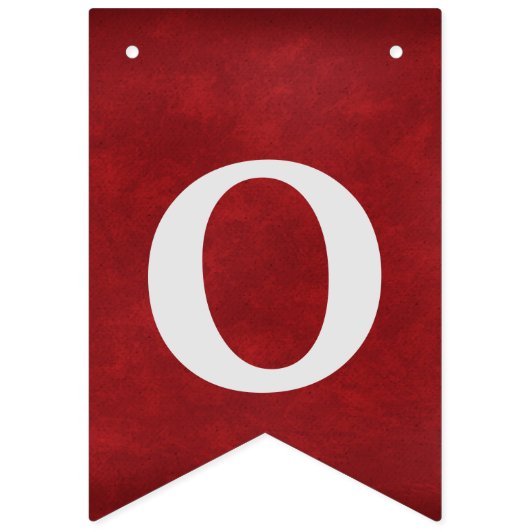 Bannière À Fanions Félicitations à l'obtention du diplôme en rouge (Deuxième drapeau)