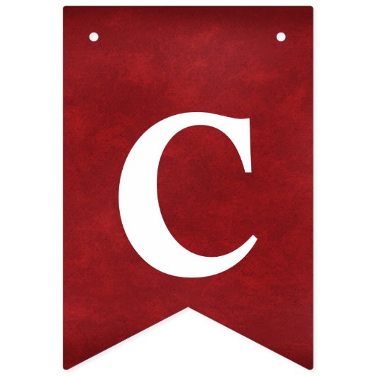 Bannière À Fanions Félicitations à l'obtention du diplôme en rouge (Premier drapeau)