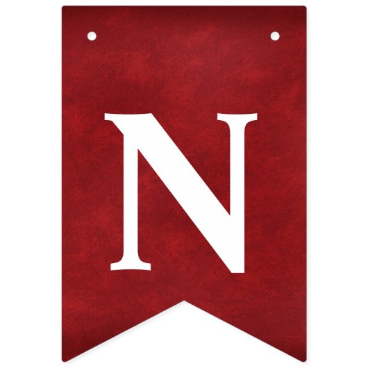 Bannière À Fanions Félicitations à l'obtention du diplôme en rouge (Troisième drapeau)