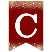 Bannière À Fanions Félicitations aux grands chanteurs Red Maroon (Deuxième drapeau)