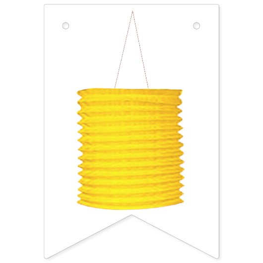 Bannière À Fanions Félicitations aux lanternes en papier (Deuxième drapeau)