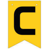 Bannière À Fanions Félicitations Black Gold moderne Parti de graduati (Premier drapeau)